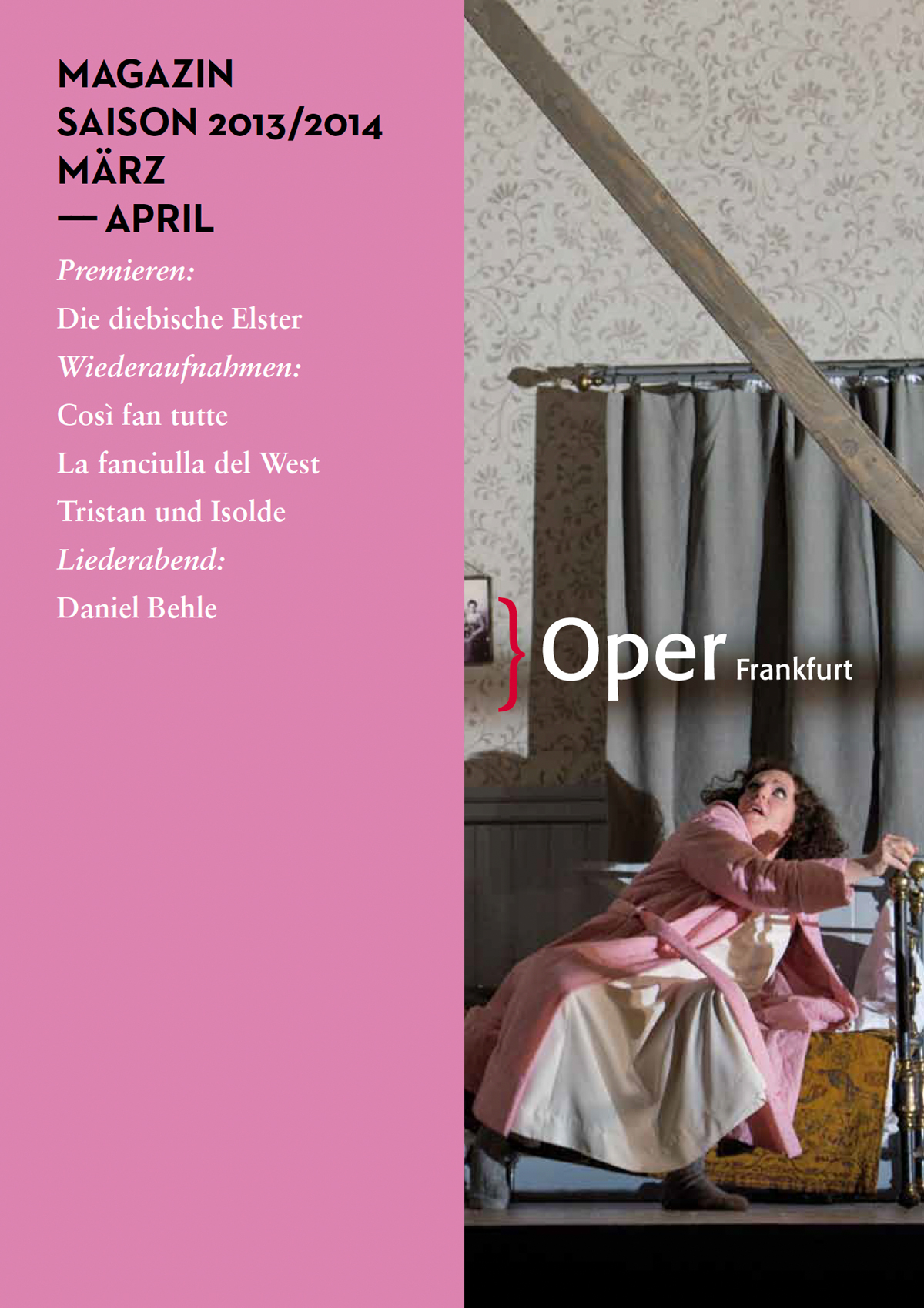 Essay von Joachim Tschiedel "Wenn Augen leuchten" Oper Frankfurt Magazin